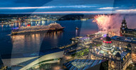 Queen Anne cruise ship in Liverpool, UK - 03 Jun 2024