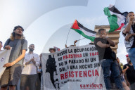 Pro-Palestinian Camp in the Center of Barcelona, Spain - 13 Jun 2024