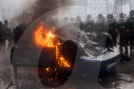 Protesters Clash With Police Near Congress in Argentina, Buenos Aires, Federal Capital - 12 Jun 2024
