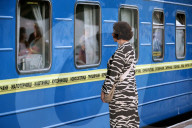 Yellow Ribbon train on route Odesa 
