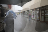 Heavy downpour in Kyiv