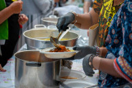 Dinner of the Poor' demonstration in Brindisi - 13 Jun 2024