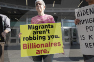 New York Protest Against Biden's Immigration Policy, USA - 13 Jun 2024