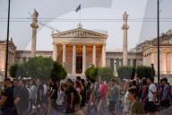 Protest demanding justice over migration shipwreck in Athens, Greece - 14 Jun 2024