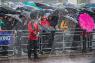 Rainy weather Trooping the Colour 2024 in London., The Mall, London, UK - 15 Jun 2024