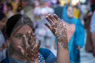 Eid-Al-Adha shopping in Srinagar, India - 15 Jun 2024