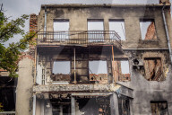 Damaged building located in Kharkiv, Ukraine - 15 Jun 2024
