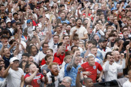 Fans watch Serbia v England, London, UK - 16 Jun 2024