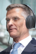 Mark Harper at the BBC in London, UK.