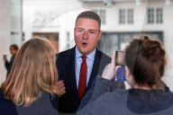 Wes Streeting at the BBC in London, UK.