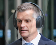 Mark Harper at the BBC in London, UK.