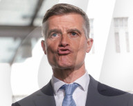 Mark Harper at the BBC in London, UK.
