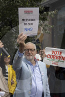 Jeremy Corbyn campaigning, general election, London, UK - 15 Jun 2024