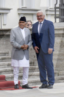 Begruessung des Praesidenten von Nepal in Berlin
