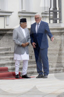 Bundespräsident Steinmeier empfängt Nepals Präsidenten Paudel mit militärischen Ehren in Berlin