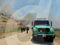 California Wildfires 2024: Post Fire, Castaic, USA - 17 Jun 2024