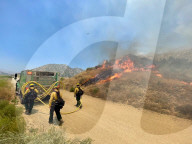 California Wildfires 2024: Post Fire, Castaic, USA - 17 Jun 2024