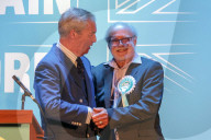 Meet Nigel Farage at Clacton Townhall, Clacton-on-Sea, Essex, UK.