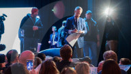 Meet Nigel Farage at Clacton Townhall, Clacton-on-Sea, Essex, UK.