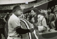 Mayor Feinstein and Willie Mays