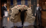 Hair raising  wig is world's widest
