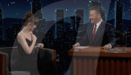 Dakota Johnson TV talk show wardrobe malfunction