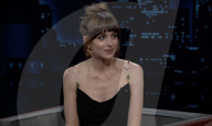 Dakota Johnson TV talk show wardrobe malfunction