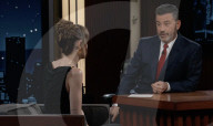 Dakota Johnson TV talk show wardrobe malfunction