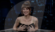 Dakota Johnson TV talk show wardrobe malfunction