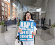 She Is Me protest - International Day for the Elimination of Sexual Violence in Areas of Conflict demonstration outside NEWS UK offices, London, UK.