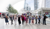 She Is Me protest - International Day for the Elimination of Sexual Violence in Areas of Conflict demonstration outside NEWS UK offices, London, UK.