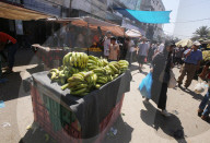 Gaza market brimming with goods