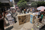 Gaza market brimming with goods