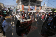 Gaza market brimming with goods