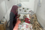 Wounded Gaza children in hospital