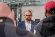  James Cleverly at the BBC in London, UK.