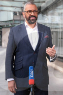  James Cleverly at the BBC in London, UK.