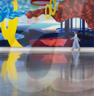 Al Held: About Space exhibition at the White Cube Bermondsey, London, UK