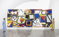 Al Held: About Space exhibition at the White Cube Bermondsey, London, UK