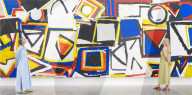 Al Held: About Space exhibition at the White Cube Bermondsey, London, UK