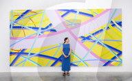 Al Held: About Space exhibition at the White Cube Bermondsey, London, UK