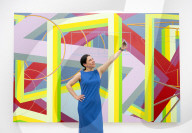 Al Held: About Space exhibition at the White Cube Bermondsey, London, UK