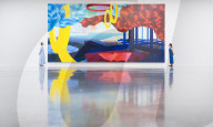 Al Held: About Space exhibition at the White Cube Bermondsey, London, UK