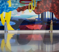 Al Held: About Space exhibition at the White Cube Bermondsey, London, UK