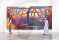 Al Held: About Space exhibition at the White Cube Bermondsey, London, UK