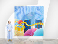 Al Held: About Space exhibition at the White Cube Bermondsey, London, UK