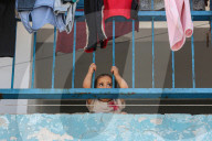 Displaced Gazans shelter in schools