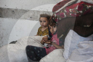 Displaced Gazans shelter in schools