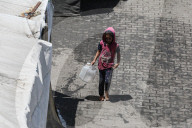 Displaced Gazans shelter in schools