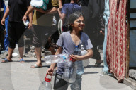 Displaced Gazans shelter in schools